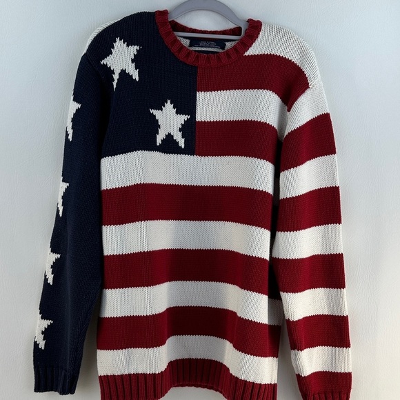 Tommy Hilfiger Sweaters - Tommy Hilfiger Stars and Stripes Cotton Pullover Sweater